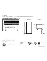 GE ENERGY STAR GTH18ECCWW Dimensions And Installation Information preview