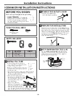 Preview for 13 page of GE ENERGY STAR GTH21SCXSS Owner'S Manual And Installation Instructions