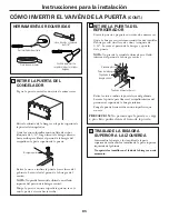 Preview for 85 page of GE ENERGY STAR GTH21SCXSS Owner'S Manual And Installation Instructions