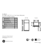 Preview for 1 page of GE ENERGY STAR GTJ18HCCSA Dimensions And Installation Information