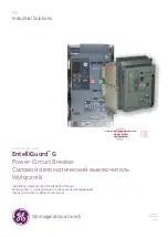 Preview for 1 page of GE EntelliGuard G Installation, Operation And Maintenance Manual