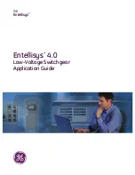 Preview for 1 page of GE Entellisys 4.0 Application Manual