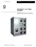 Preview for 1 page of GE Entellisys Installation And Maintenance Instructions Manual