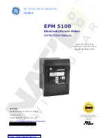 Предварительный просмотр 1 страницы GE EPM 5100 Instruction Manual