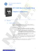 Предварительный просмотр 21 страницы GE EPM 5100 Instruction Manual