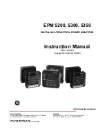 GE EPM 5200 Instruction Manual предпросмотр