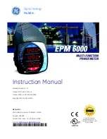 GE EPM6000 Instruction Manual preview