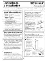 Предварительный просмотр 31 страницы GE ESH22JFXKWW and Owner'S Manual And Installation Instructions