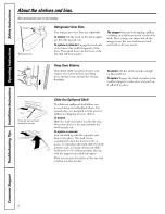 Preview for 8 page of GE ESS25XGSBBB and Owner'S Manual And Installation