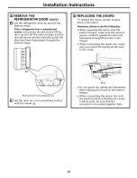 Preview for 21 page of GE ESS25XGSBBB and Owner'S Manual And Installation