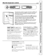 Preview for 5 page of GE ETS22XBPCRBB Owner'S Manual & Installation Instructions