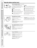 Preview for 8 page of GE ETS22XBPCRBB Owner'S Manual & Installation Instructions