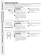 Preview for 12 page of GE ETS22XBPCRBB Owner'S Manual & Installation Instructions