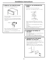 Preview for 19 page of GE ETS22XBPCRBB Owner'S Manual & Installation Instructions