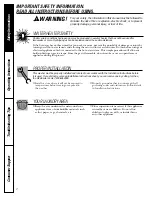 Preview for 2 page of GE EWA2000 Owner'S Manual