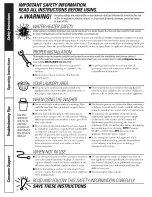 Preview for 2 page of GE EWA4000 Owner'S Manual