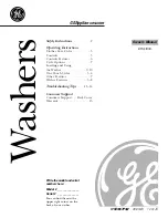 GE EWA4000BWW Owner'S Manual предпросмотр