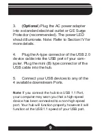 Preview for 9 page of GE "Executive Series" USB 2.0 HO97864 Instruction Manual