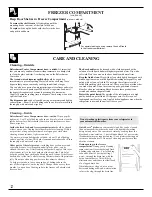 Preview for 12 page of GE Export G-Line Use And Care Manual