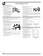 Preview for 14 page of GE Export G-Line Use And Care Manual