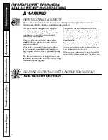 Preview for 4 page of GE FCM 7 Owner'S Manual & Installation Instructions