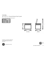 GE FCM20SU Dimensions And Installation Information preview