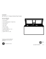 Preview for 2 page of GE FCM25DTWH Dimensions And Installation Information