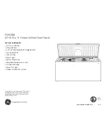 Preview for 2 page of GE FCM25SBWW Dimensions And Installation Information