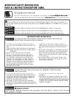 Preview for 2 page of GE FCM5SKWH Owner'S Manual & Installation Instructions