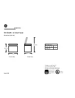 GE FCM7DAWH Dimension Manual предпросмотр