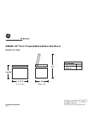 Preview for 1 page of GE FCM7DR Dimension Manual