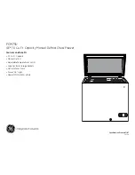 Предварительный просмотр 2 страницы GE FCM7SU Dimensions And Installation Information