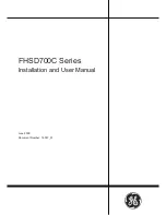 GE FHSD720C Installation And User Manual preview