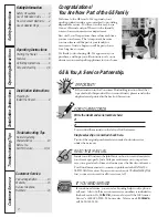 Предварительный просмотр 2 страницы GE FP15 Manual