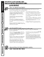 Preview for 4 page of GE FP15 Manual