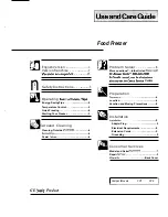GE FP9 Use And Care Manual preview