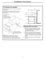 Preview for 3 page of GE Free-Standing Electric Range Installation Instructions Manual