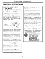 Preview for 4 page of GE Free-Standing Electric Range Installation Instructions Manual