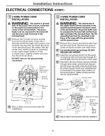 Preview for 6 page of GE Free-Standing Electric Range Installation Instructions Manual