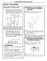 Preview for 8 page of GE Free-Standing Electric Range Installation Instructions Manual