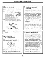 Preview for 9 page of GE Free-Standing Electric Range Installation Instructions Manual