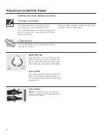 Предварительный просмотр 12 страницы GE FUF14 Owner'S Manual & Installation Instructions