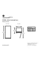 GE FUF17DM Dimension Manual preview