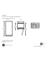 GE FUF17DTRWH Dimensions And Installation Information preview