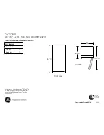 GE FUF17SVR Dimensions And Installation Information preview