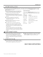 Preview for 3 page of GE G005 Use And Care Manual