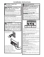 Preview for 4 page of GE Gas Dryer Installation Instructions Manual