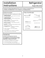 Preview for 8 page of GE GBC121AX and Owner'S Manual And Installation Instructions