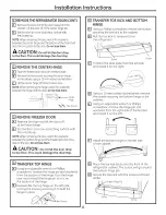 Preview for 11 page of GE GBC121AX and Owner'S Manual And Installation Instructions