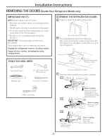 Preview for 27 page of GE GBS20EGHBRBB Owner'S Manual And Installation Instructions